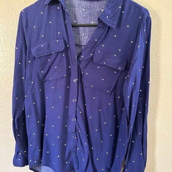 Milk &amp; Honey Blue Blouse Size‎ Small - Picture 2 of 7